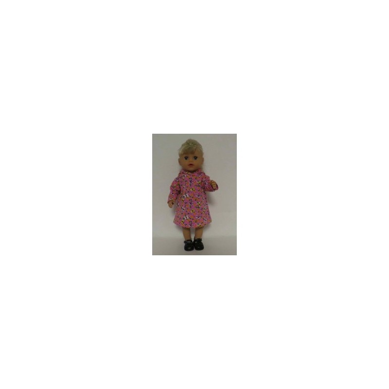 hoodiejurk roze vlinders baby born little 36cm