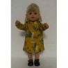hoodiejurk oker geel stokstaartje baby born little 36cm