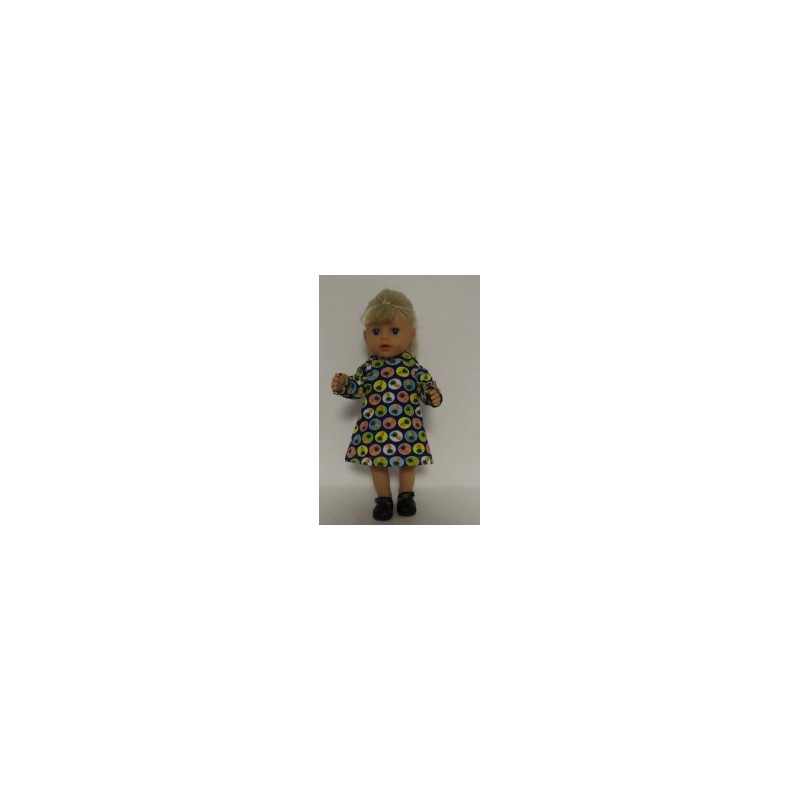 hoodiejurk blauw annanas baby born little 36cm
