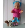 korte broek set ariel baby born 43cm