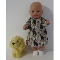 hoodiejurk konijnen baby born little 36cm
