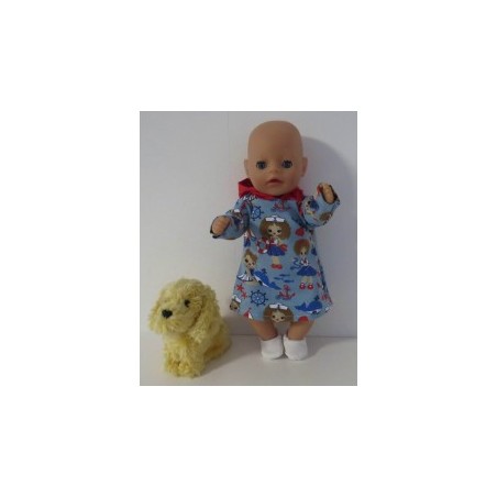 hoodiejurk meisje baby born little 36cm