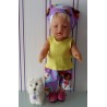 korte broek set dora papaplu baby born 43cm