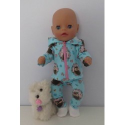 vest setje uilen baby born little 36cm