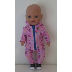 vest setje roze trollz baby born little 36cm