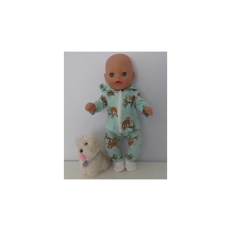 vest setje luiaard baby born little 36cm