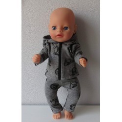 vest setje paddestoelen baby born little 36cm
