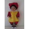 pietpak geel met rood baby born little 36cm