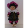 pietpak hard roze polka dots baby born little 36cm
