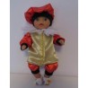 pietpak goud met rood  baby born little 36cm