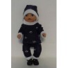 wintertrui setje blauw konijnen baby born little 36cm