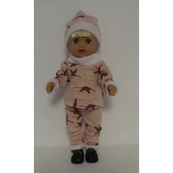 wintertrui setje roze vogels baby born little 36cm