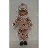 wintertrui setje roze vogels baby born little 36cm