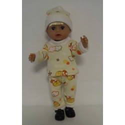 wintertrui setje geel kuikens baby born little 36cm