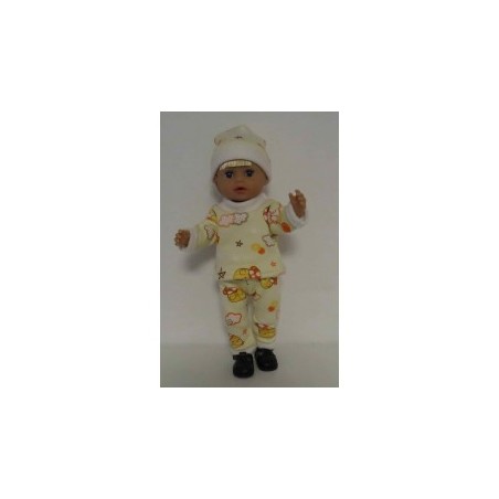 wintertrui setje geel kuikens baby born little 36cm
