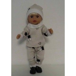wintertrui setje gestreept baby born little 36cm