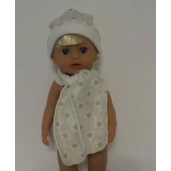 muts met sjaal bomen baby born little 36cm
