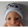 muts blauw bloemen  baby born little 36cm