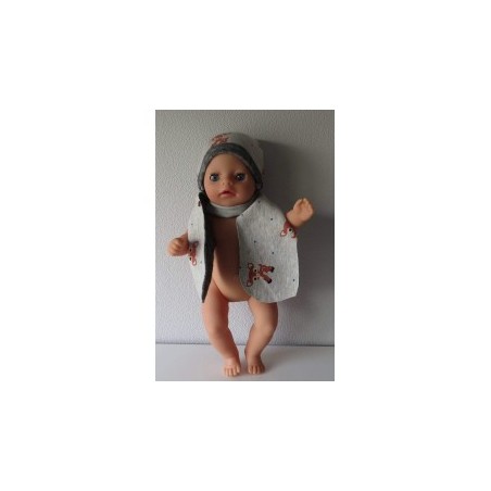 muts met sjaal hertje baby born little 36cm