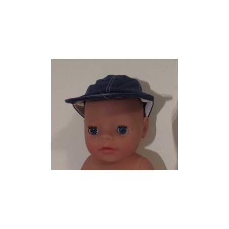 basseballpet donker blauw  baby born little 36cm