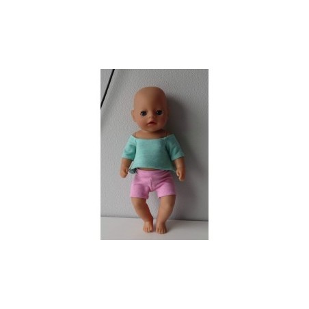 korte broek setje baby born little 36cm