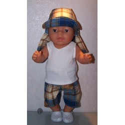 korte broek set koala blauw baby born 43cm