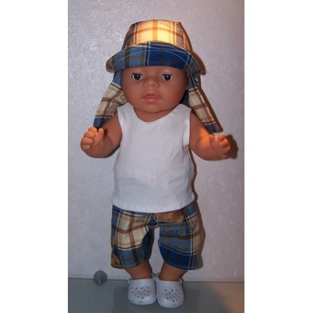 korte broek set koala blauw baby born 43cm