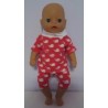 korte broek setje hard roze walvissen baby born little 36cm