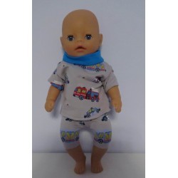 korte broek setje hulpdiensten baby born little 36cm
