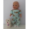jumpsuit luiaard baby born little 36cm