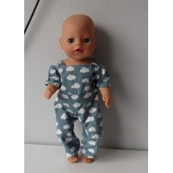 jumpsuit wolken baby born little 36cm
