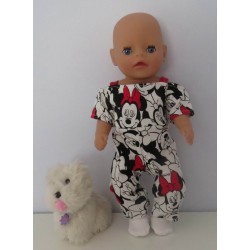 jumpsuit minnie mouse baby born little 36cm