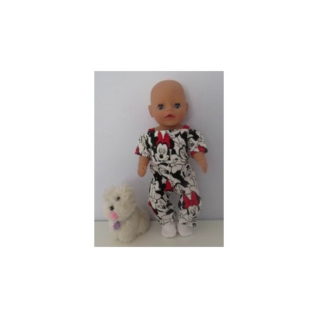 jumpsuit minnie mouse baby born little 36cm