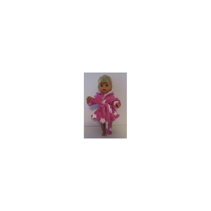 badjas roze met sterren baby born little 36cm