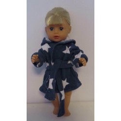 badjas blauw met sterren baby born little 36cm