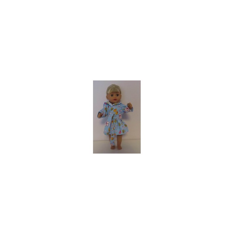 badjas blauw konijnen baby born little 36cm