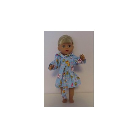 badjas blauw konijnen baby born little 36cm