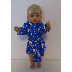 badjas blauw ganzen baby born little 36cm