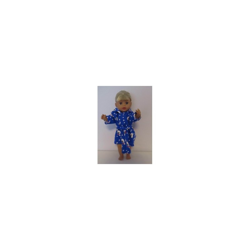 badjas blauw ganzen baby born little 36cm