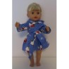 badjas blauw hello kitty stippen baby born little 36cm