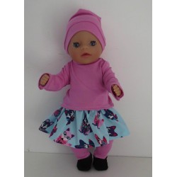 rok setje  vossen baby born little 36cm