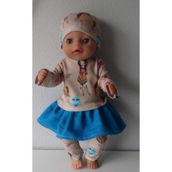 rok setje indiaan baby born little 36cm
