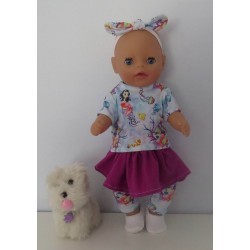 rok setje meerminnen baby born little 36cm