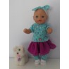rok setje hartjes baby born little 36cm