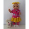rok setje hard roze olifanten baby born little 36cm