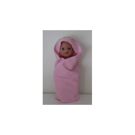omslagdoek roze baby born little 36cm