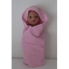 omslagdoek roze baby born little 36cm