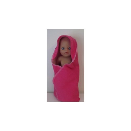 omslagdoek hard roze baby born little 36cm