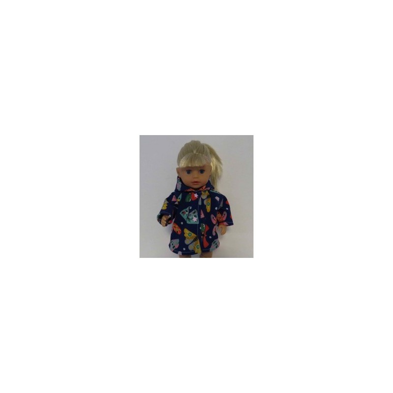 softshell jas paars vlinders baby born little 36cm