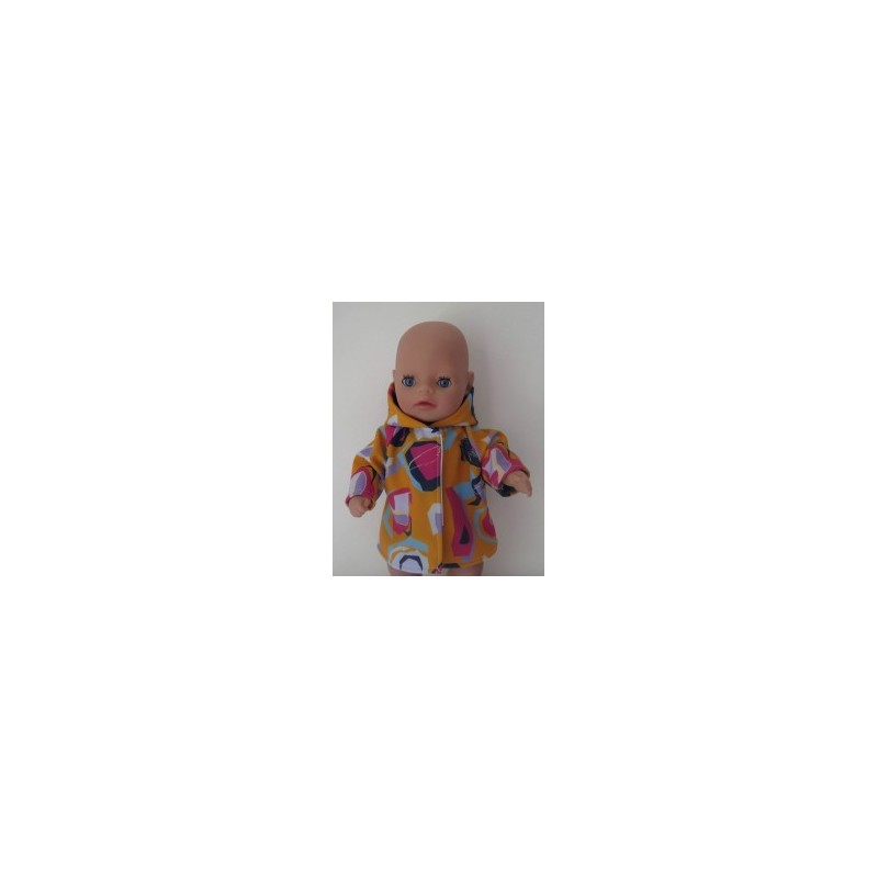 softshell jas geel baby born little 36cm